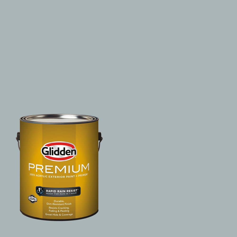 Glidden Premium 1 gal. PPG1036-3 Nautical Star Flat Exterior Latex Paint