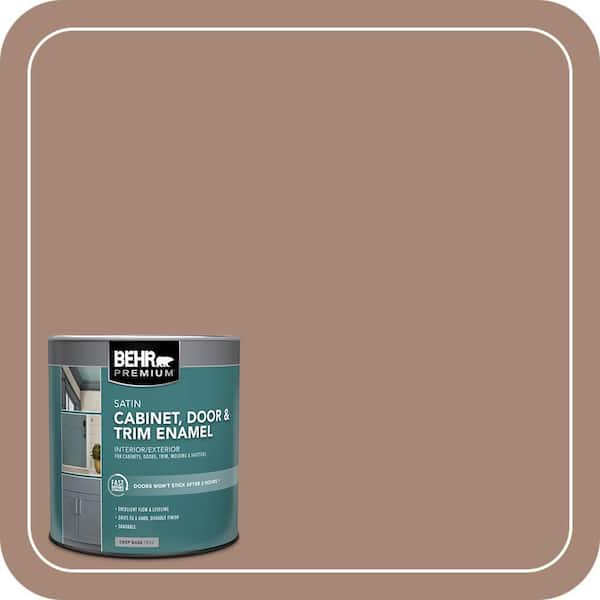 BEHR PREMIUM 1 qt. #PPU3-14 Tribal Pottery Satin Enamel Interior/Exterior Cabinet, Door & Trim Paint (2)