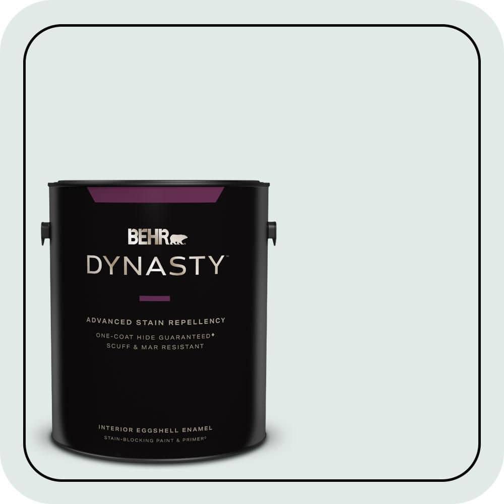 BEHR DYNASTY 1 gal. #W-D-520 Clear View Eggshell Enamel Interior Stain-Blocking Paint & Primer