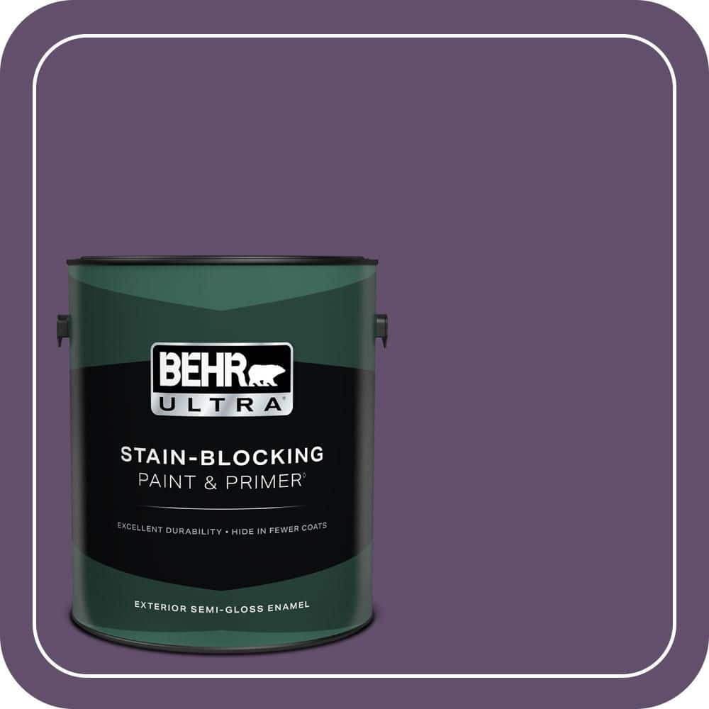 BEHR ULTRA 1 gal. #660D-7 Blackberry Farm Semi-Gloss Enamel Exterior Paint & Primer