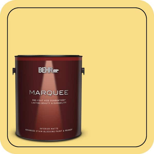 BEHR PREMIUM PLUS #390B-5 Bee Pollen Enamel Low Odor & Primer (2)
