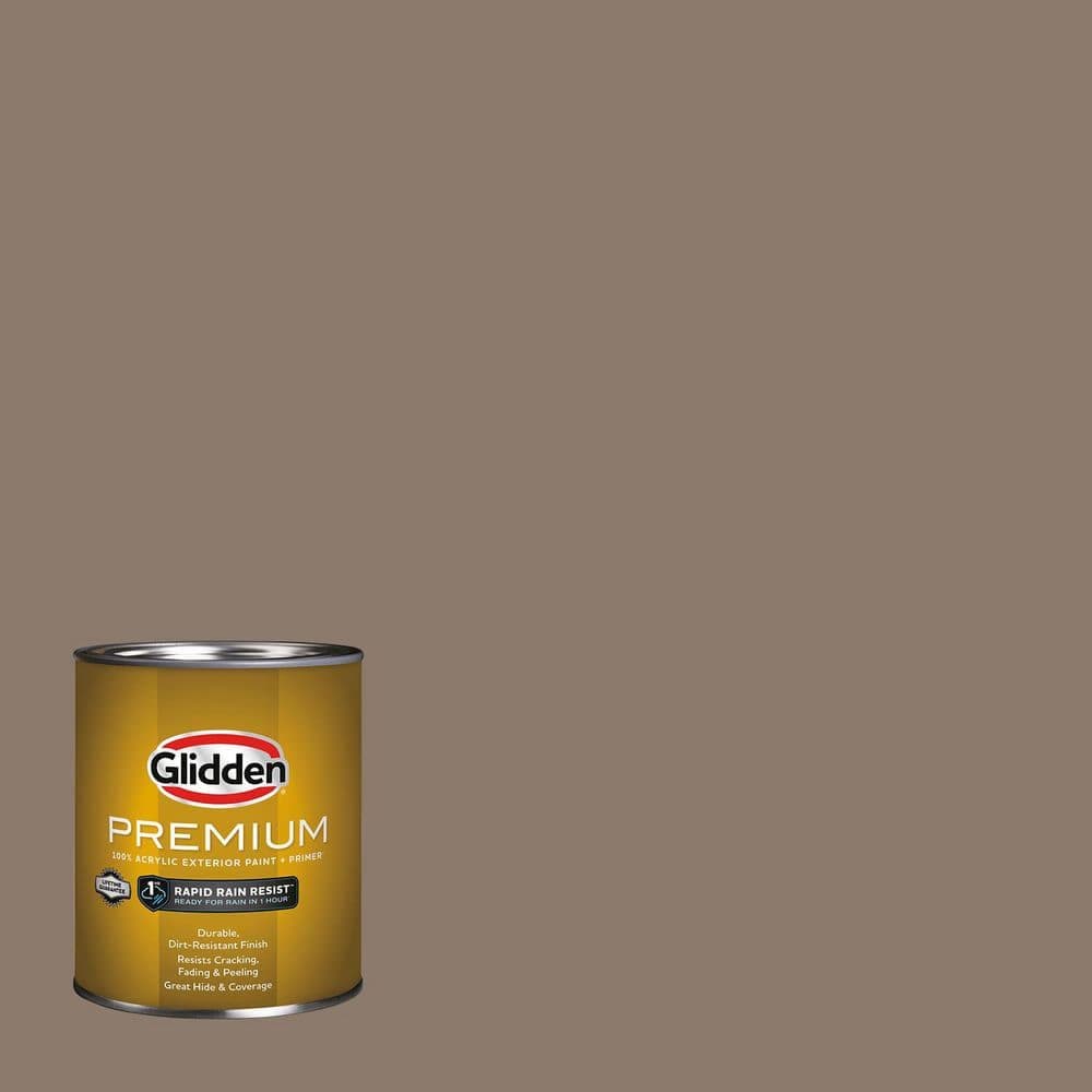 Glidden Premium 1 qt. PPG1021-5 Thunderbird Flat Exterior Latex Paint