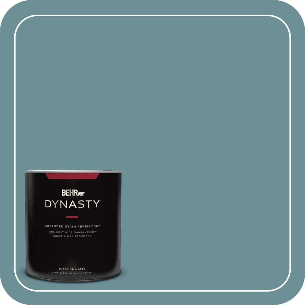 BEHR DYNASTY 1 qt. #510F-5 Bayside Matte Interior Stain-Blocking Paint & Primer
