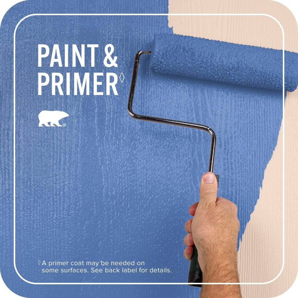 BEHR PREMIUM PLUS 1 qt. #MQ4-25 Blue Iolite Satin Enamel Exterior Paint & Primer (3)
