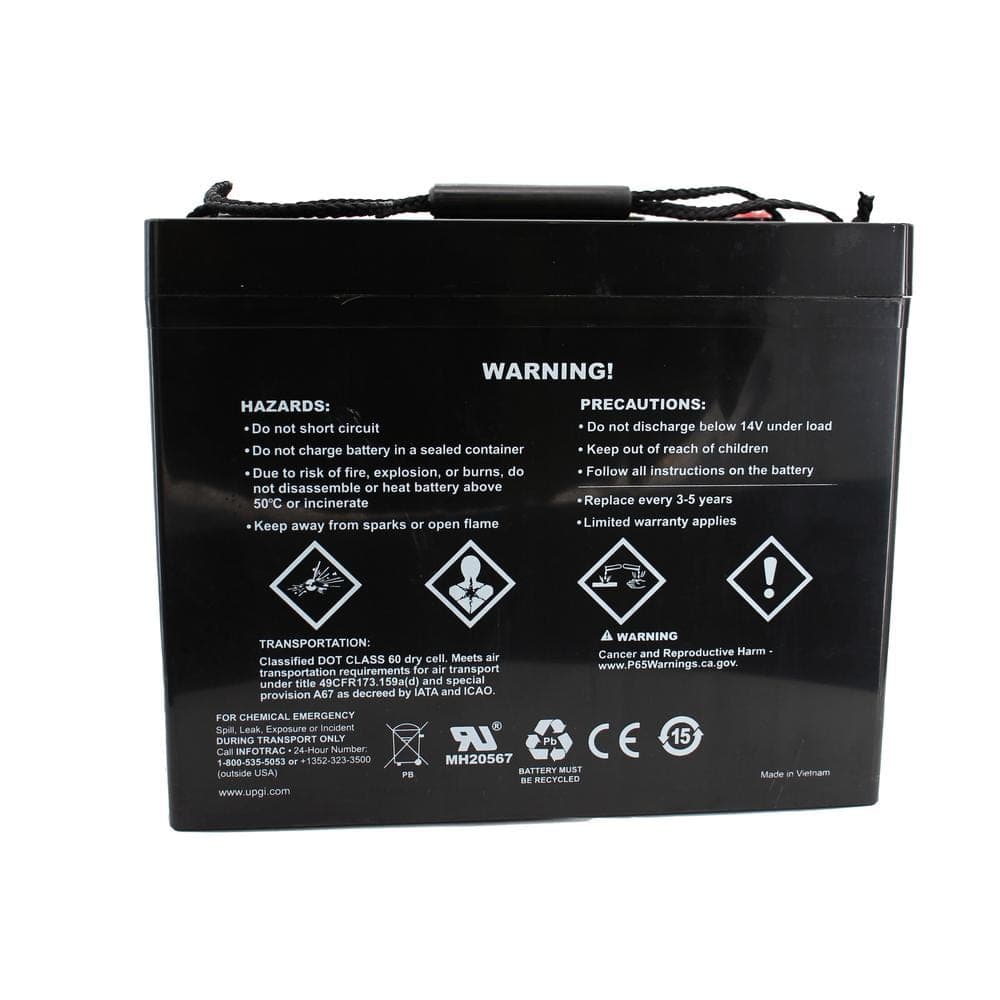 UPG 16-Volt to 12-Volt 60 Ah I6 Terminal Sealed Lead Acid (SLA) AGM Rechargeable Battery (2)