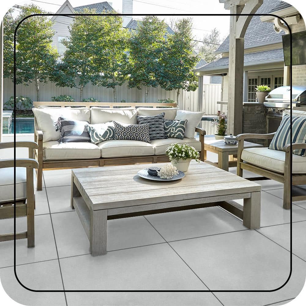 BEHR PREMIUM 1 gal. #BWC-12 Vibrant White Textured Low-Lustre Enamel Interior/Exterior Porch and Patio Anti-Slip Floor Paint (4)