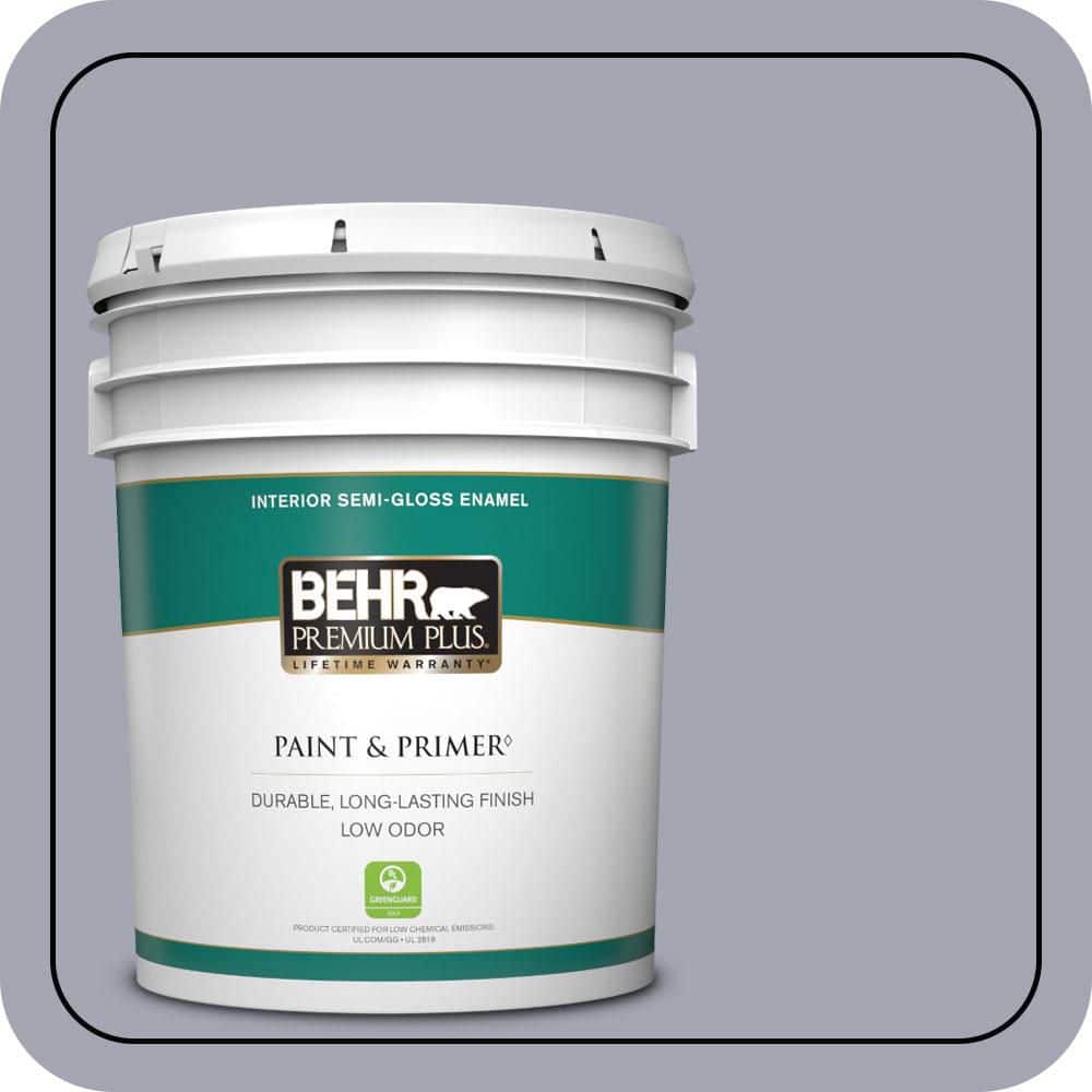 BEHR PREMIUM PLUS 5 gal. #T12-3 Canyon Sunset Semi-Gloss Enamel Low Odor Interior Paint & Primer