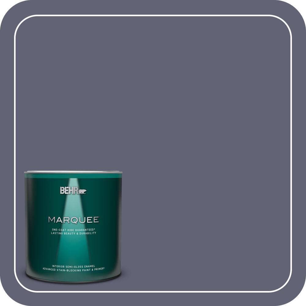 BEHR MARQUEE 1 qt. #620F-6 Purple Orchid Semi-Gloss Enamel Interior Paint & Primer