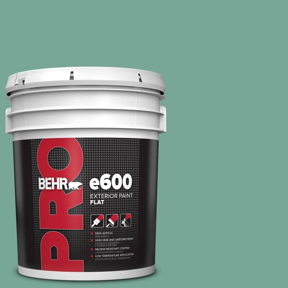 BEHR PRO 5 gal. #MQ6-38 Patina Flat Exterior Paint