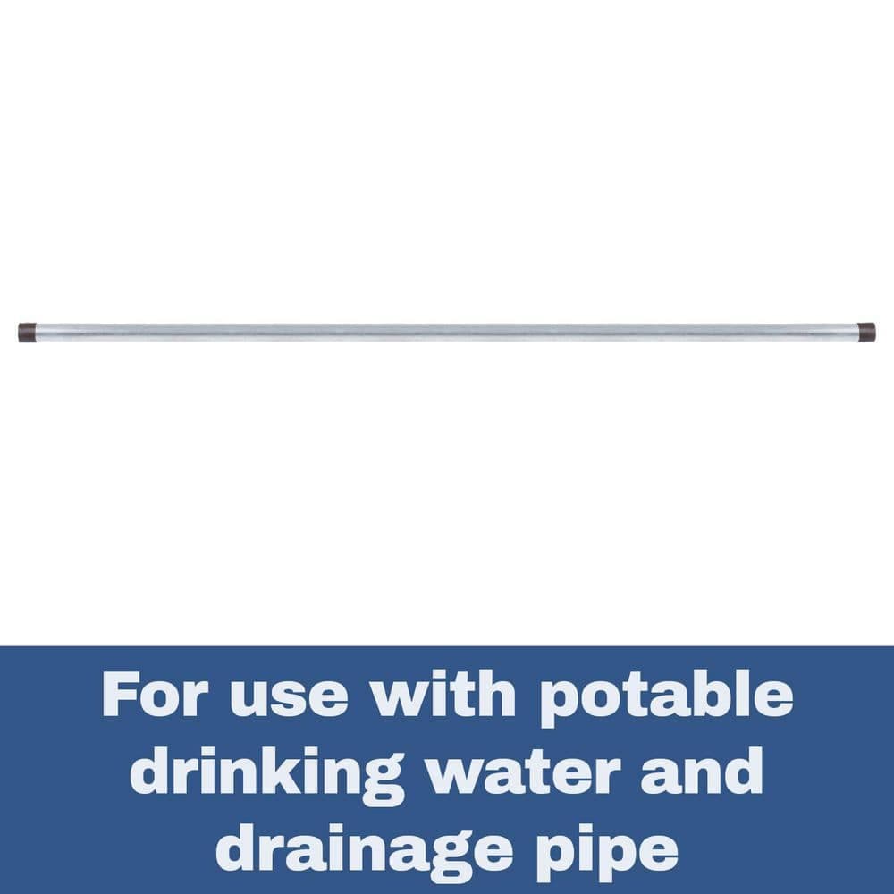 VPC 3/4 in. x 4 ft. Galvanized Steel Schedule 40 Cut Pipe (4)