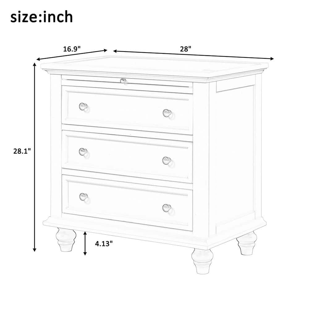 Unbranded 28 in. W 16.9 in. D 28.1 in. H Bathroom Linen Cabinet (2)