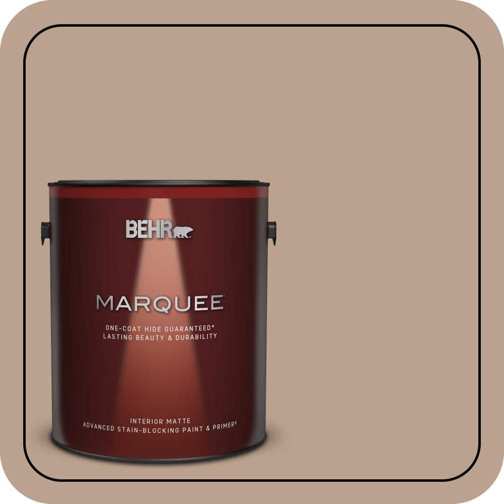 BEHR MARQUEE 1 gal. #T15-17 Mocha Foam Matte Interior Paint & Primer