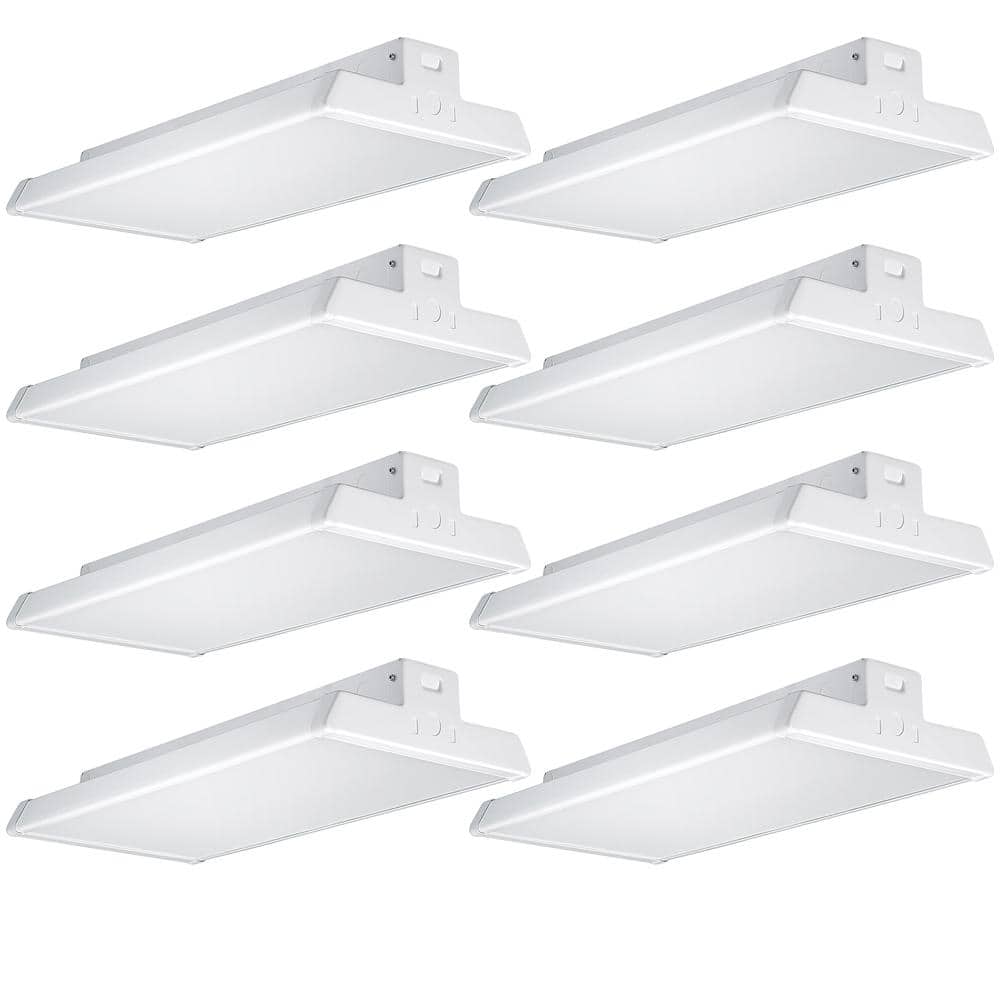 Commercial Electric 8-Pack 2 ft. 18000 Lumens 171-Watts Integrated LED High Bay Light 120-277V 5000K Daylight Dimmable