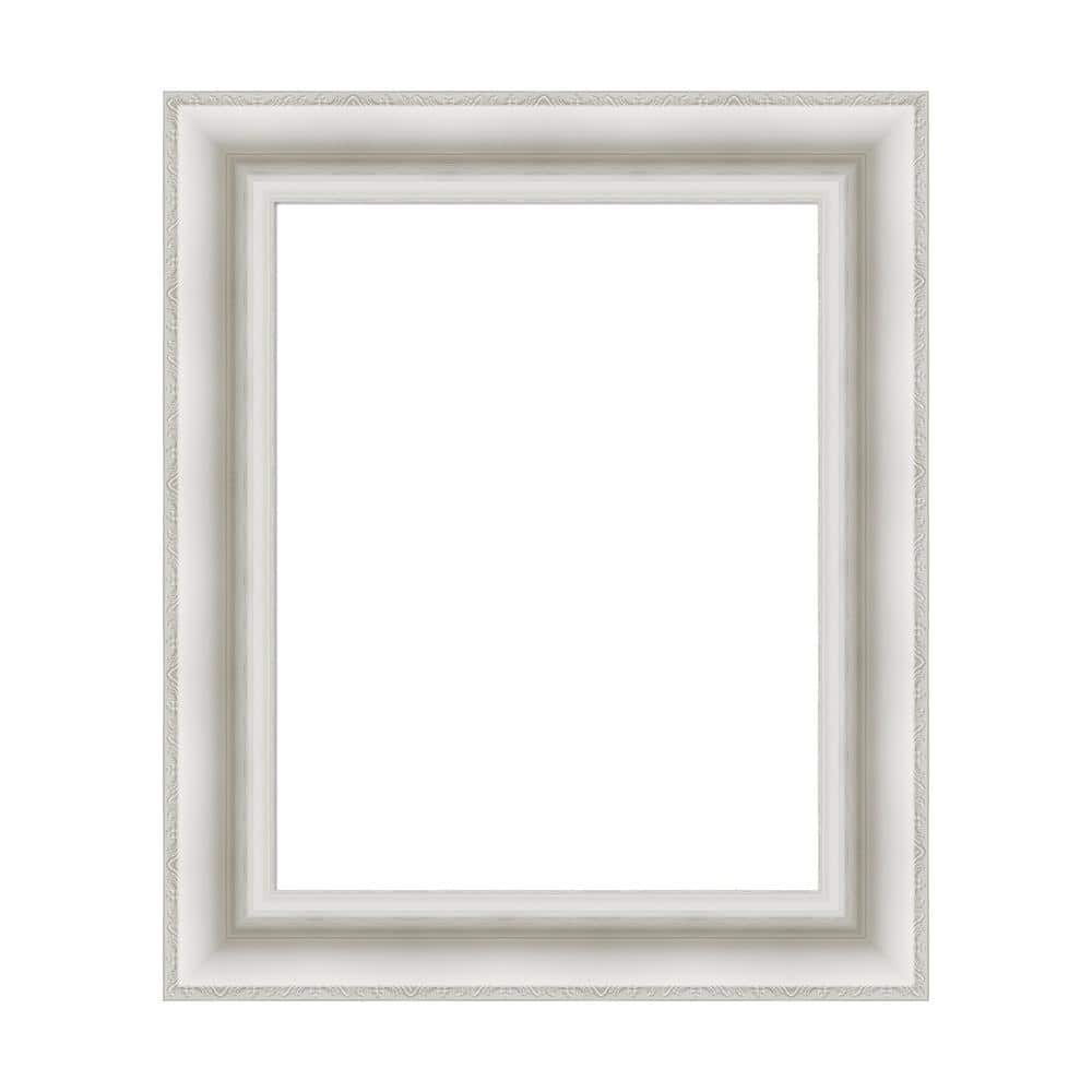 Amanti Art Mirror Makeover Parlor White 21.25 in. W x 25.25 in. H Bathroom Mirror Frame Border Kit-Fits a 20 x 24 Mirror (1)