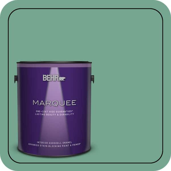 BEHR PREMIUM PLUS #M420-5 Free Green Enamel Low Odor & Primer (4)