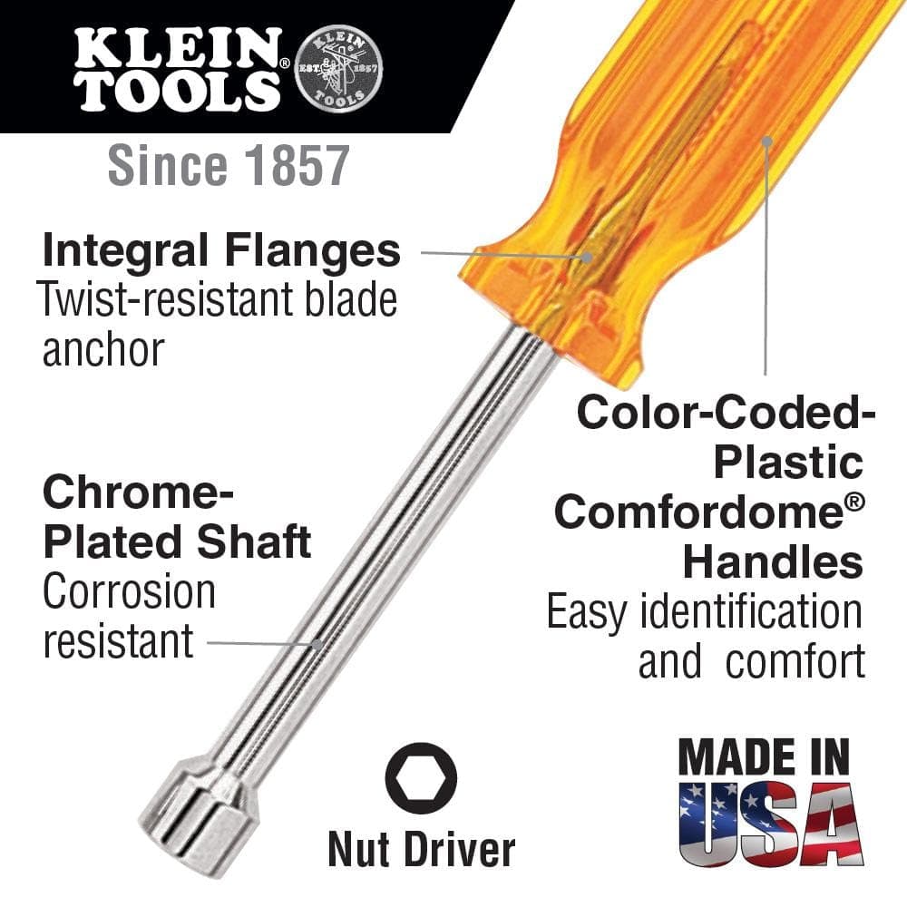 Klein Tools 5/16 in. Nut Driver with 6 in. Shaft (2)