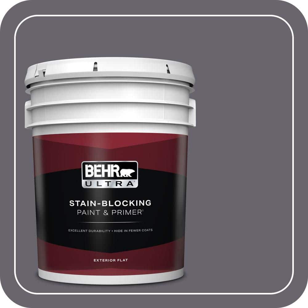 BEHR ULTRA 5 gal. #N550-6 Alter Ego Flat Exterior Paint & Primer