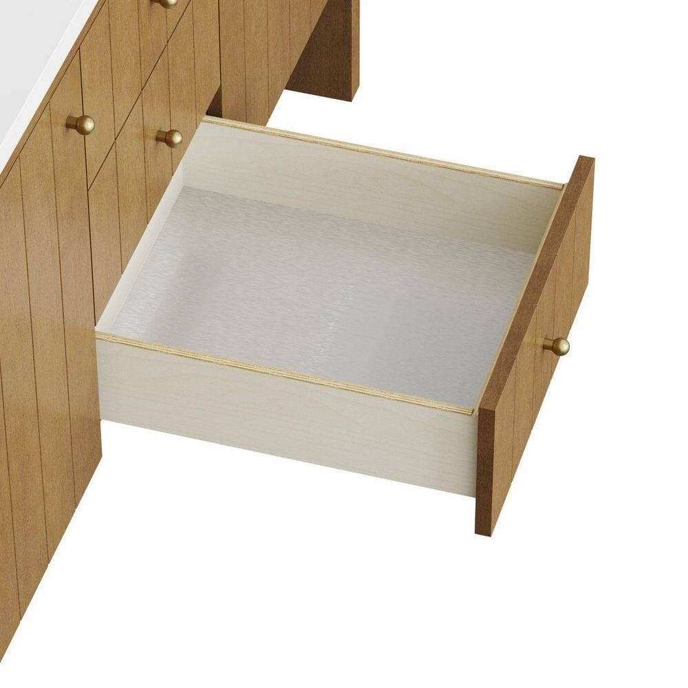 James Martin Vanities Hudson 59.9 in. W x 23.1 in. D x 33.0 in. H Double Bath Vanity Cabinet without Top in Honey Oak (3)
