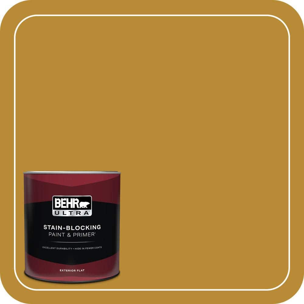 BEHR ULTRA 1 qt. #S-H-340 Treasures Flat Exterior Paint & Primer