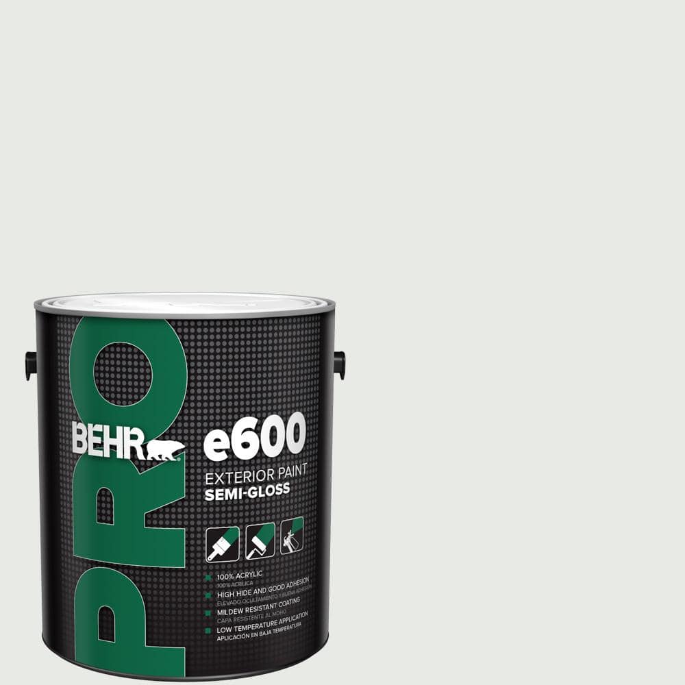 BEHR PRO 1 gal. #BL-W08 Frothy Surf Semi-Gloss Exterior Paint