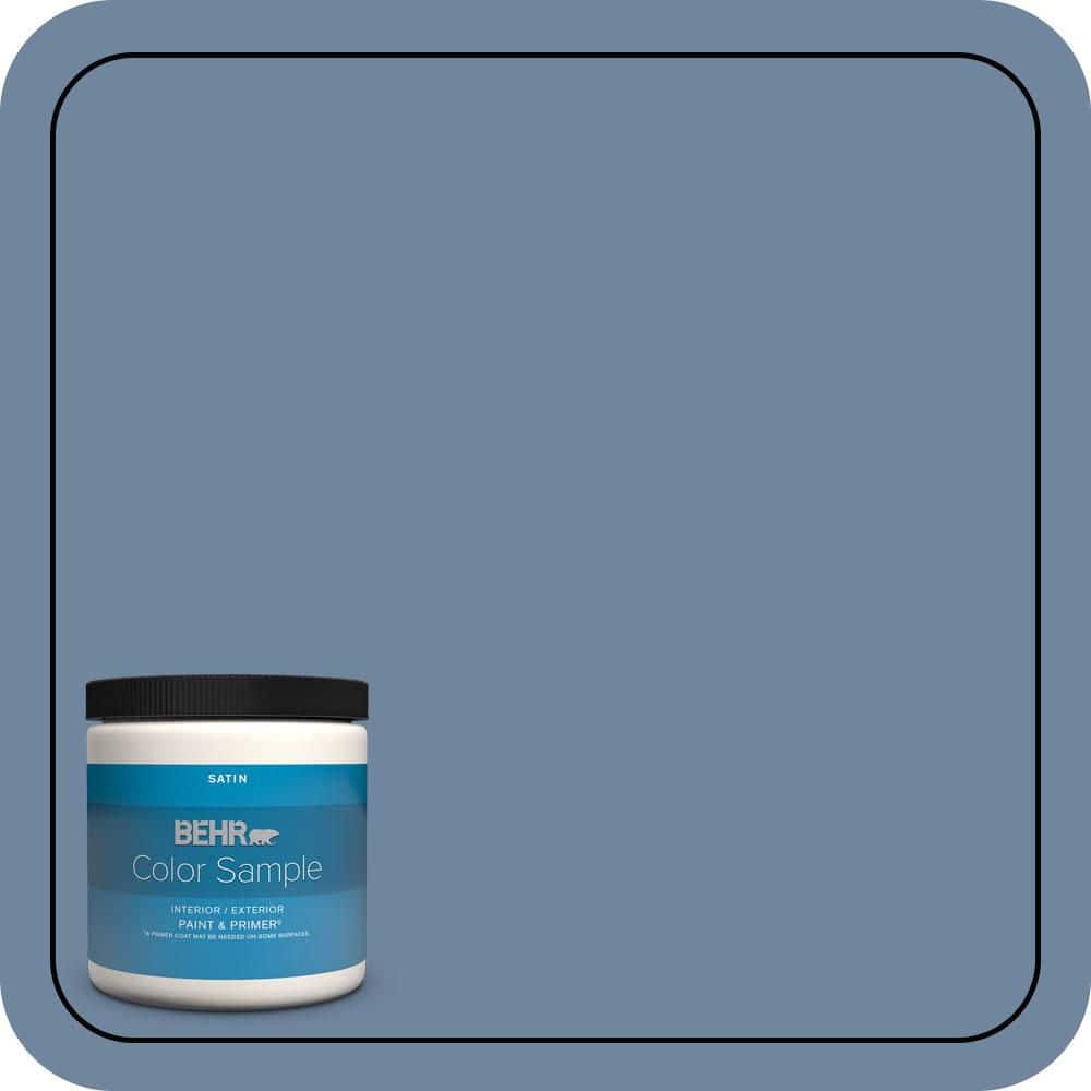 BEHR PREMIUM PLUS #S520-5 Thundercloud Enamel Interior/ & Primer Color Sample (1)