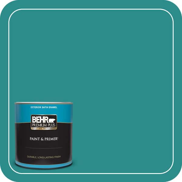 BEHR PREMIUM PLUS Home Decorators Collection #HDC-FL13-12 Taos Turquoise Enamel Low Odor & Primer (2)