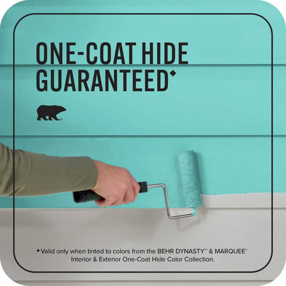 BEHR MARQUEE 1 gal. #P450-4 Hidden Sea Glass Satin Enamel Exterior Paint & Primer (3)