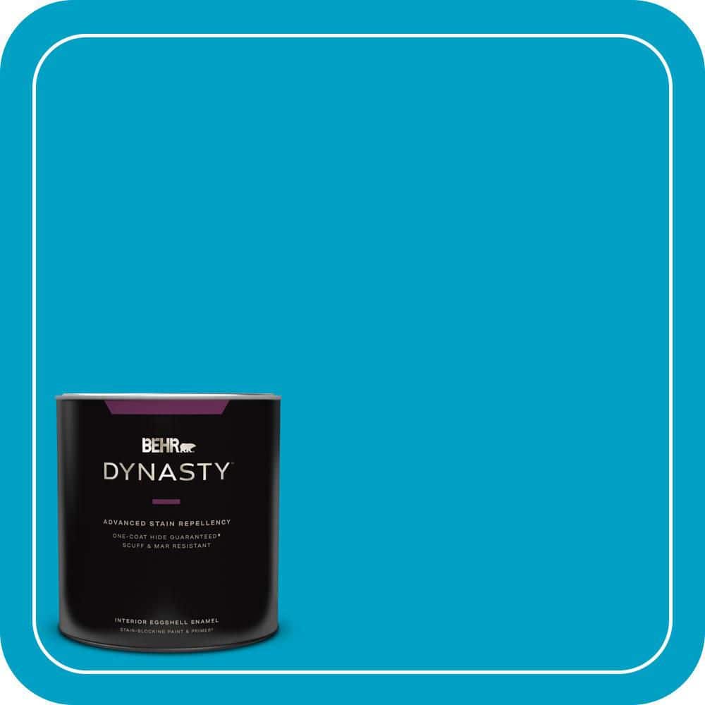 BEHR DYNASTY 1 qt. #530B-6 Tropical Holiday Eggshell Enamel Interior Stain-Blocking Paint and Primer