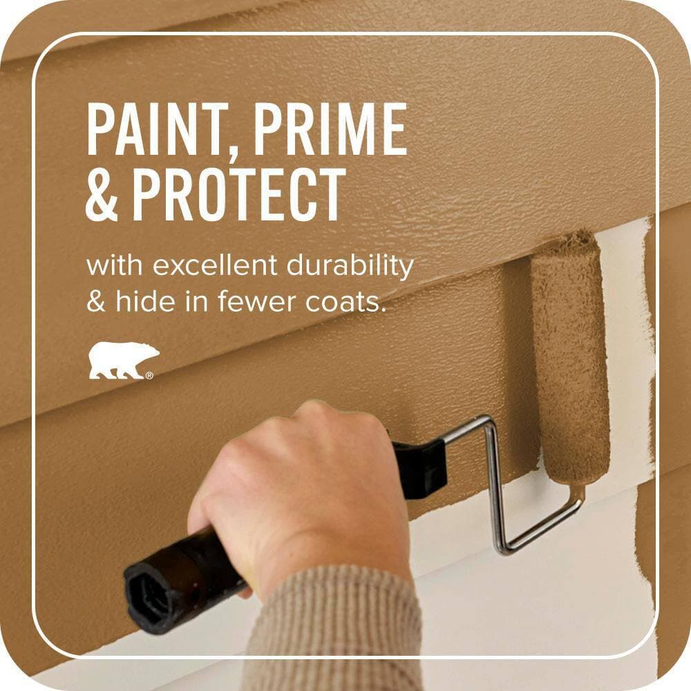 BEHR ULTRA 1 qt. #PPU6-01 Curry Powder Satin Enamel Exterior Paint & Primer (3)