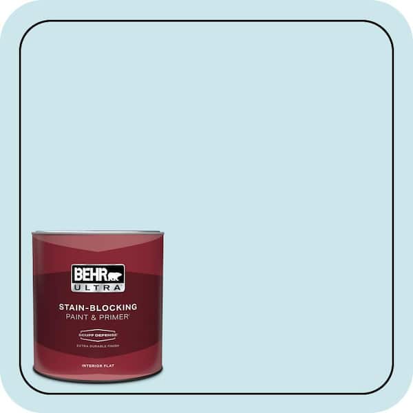 BEHR ULTRA 1 qt. #MQ3-52 Ethereal Mood Extra Durable Flat Interior Paint & Primer (2)