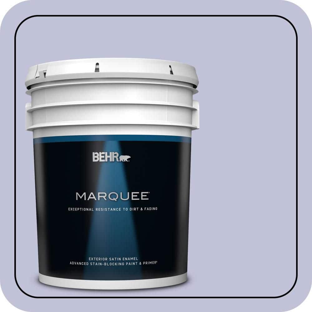 BEHR MARQUEE 5 gal. #M550-3 Foxglove Satin Enamel Exterior Paint & Primer