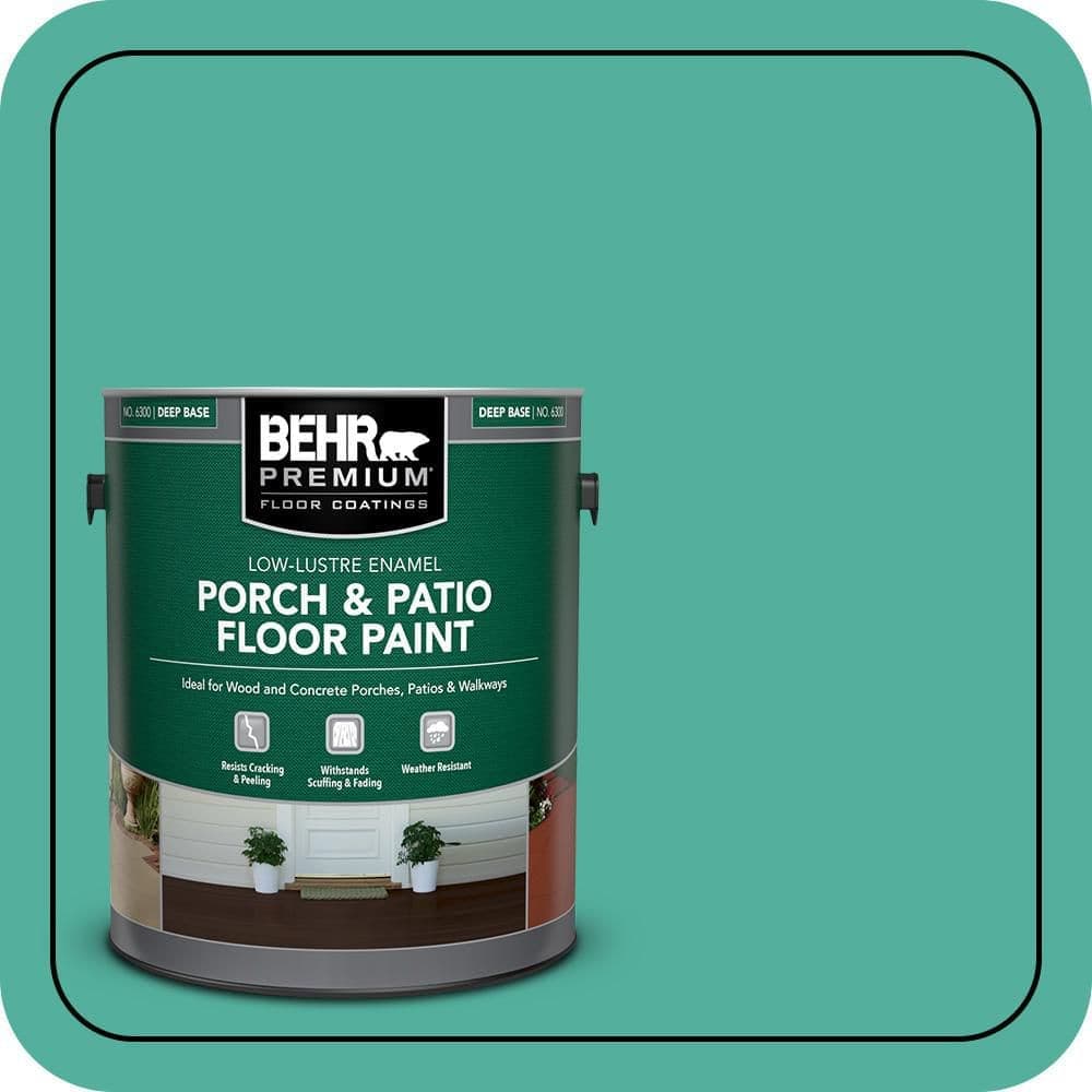 BEHR PREMIUM 1 gal. #P440-5 Water Park Low-Lustre Enamel Interior/Exterior Porch and Patio Floor Paint (1)