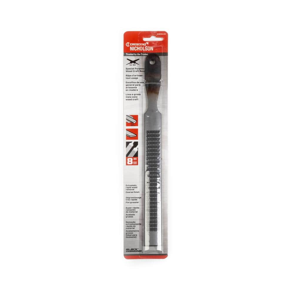 Crescent Nicholson 8 in. Woodcraft Half-Round Rasp File (3)