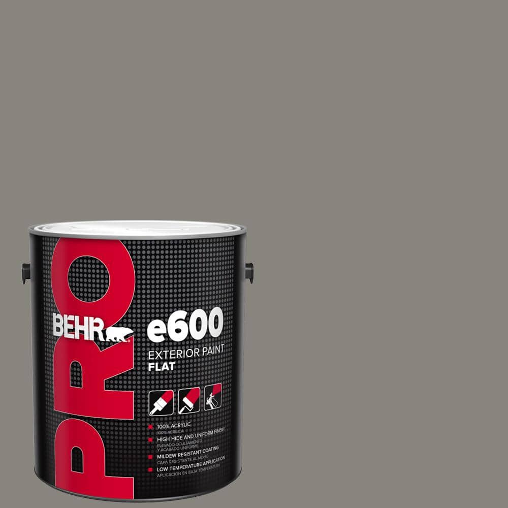 BEHR PRO 1 gal. #PPU24-07 Barnwood Gray Flat Exterior Paint