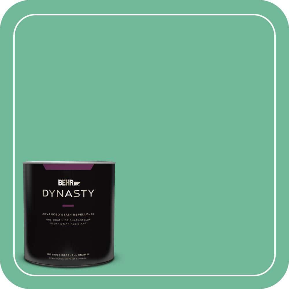 BEHR DYNASTY 1 qt. #MQ6-41 Farmers Market One-Coat Hide Eggshell Enamel Interior Stain-Blocking Paint and Primer