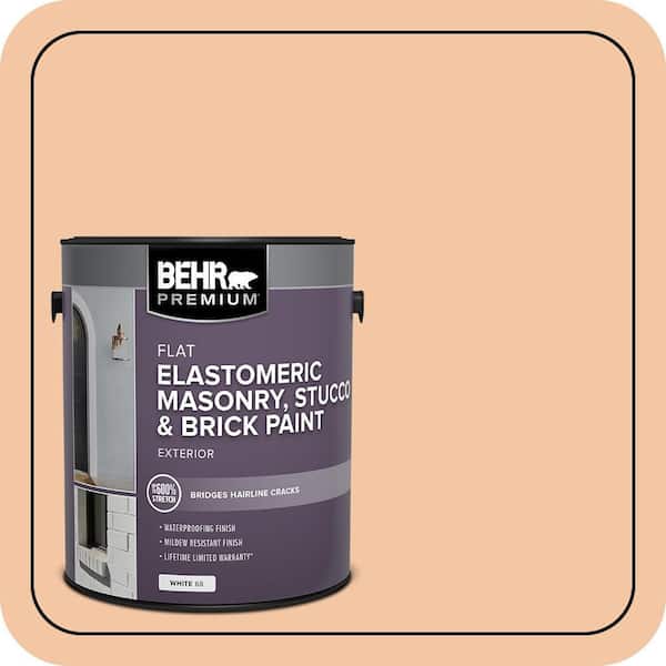 BEHR PREMIUM 1 gal. #MS-15 California Peach Elastomeric Masonry, Stucco and Brick Exterior Paint (2)