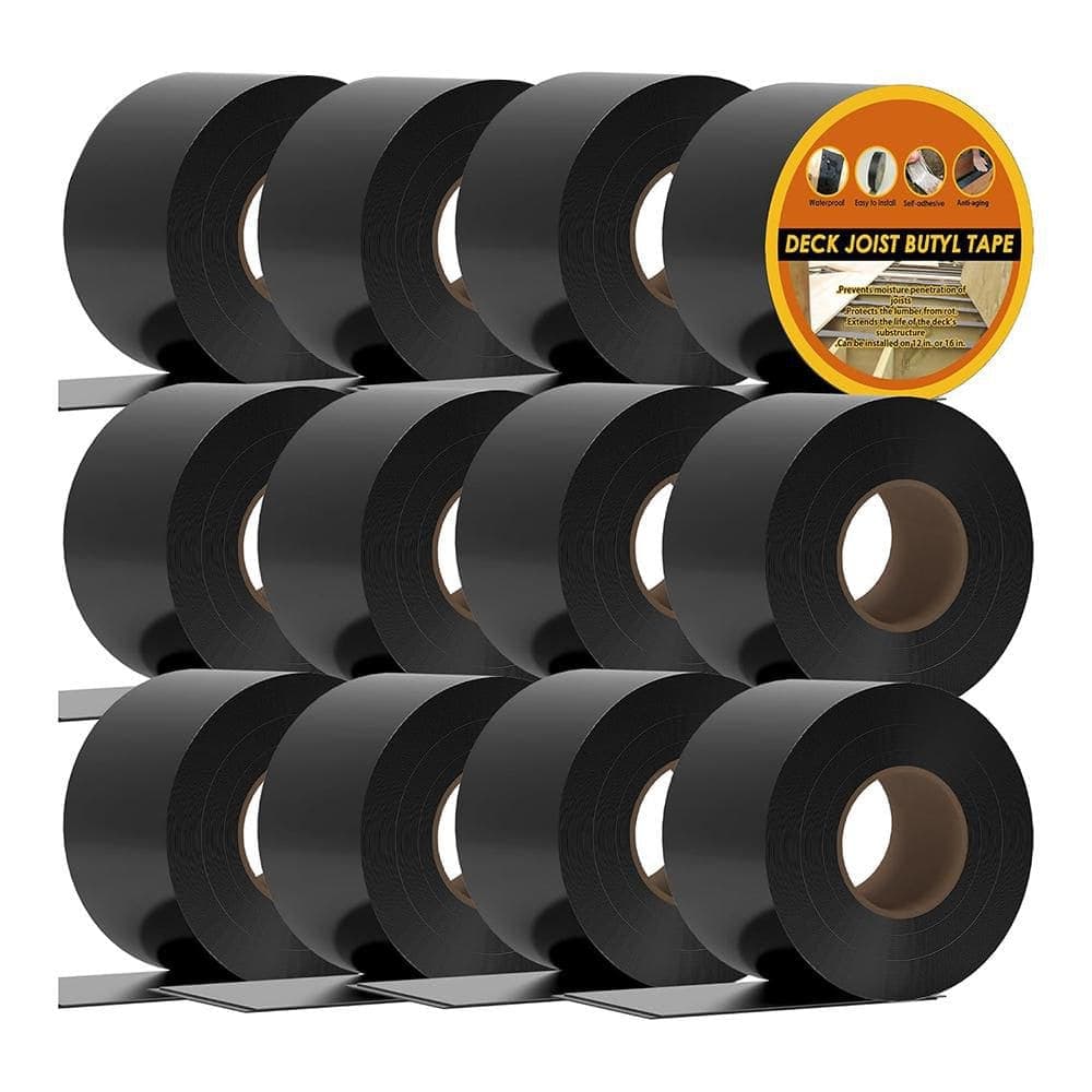 Afoxsos Butyl Sealant Tape Waterproof Anti-Corrosion Super Adhesive Weather Resistant Easy Installation (12-Pack) (1)