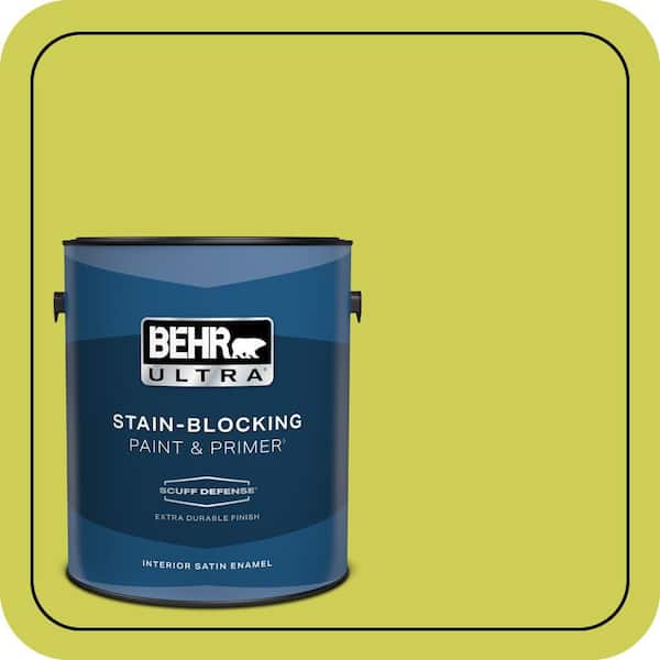 BEHR PREMIUM PLUS #400B-5 Grape Green Interior/Exterior Paint & Primer Color Sample (3)