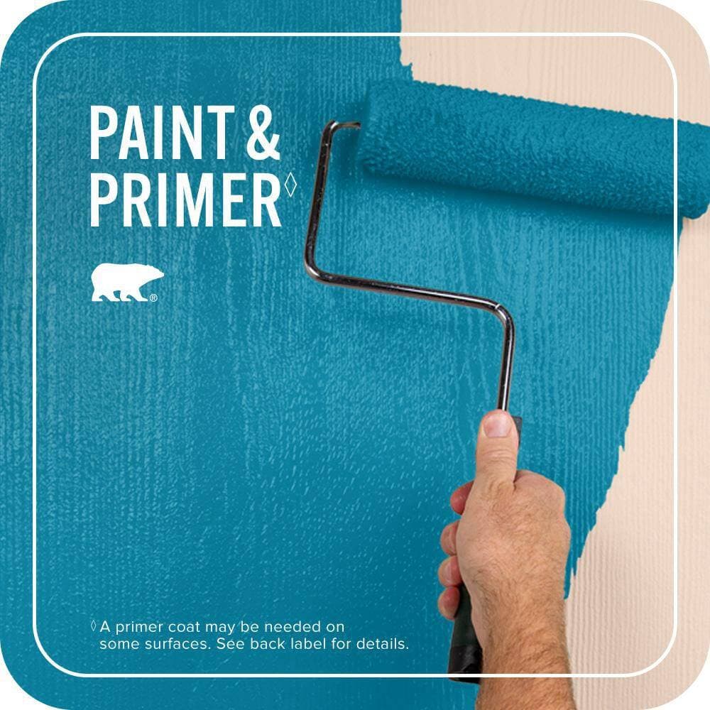 BEHR PREMIUM PLUS 1 qt. #MQ4-53 Tibetan Turquoise Flat Exterior Paint & Primer (2)