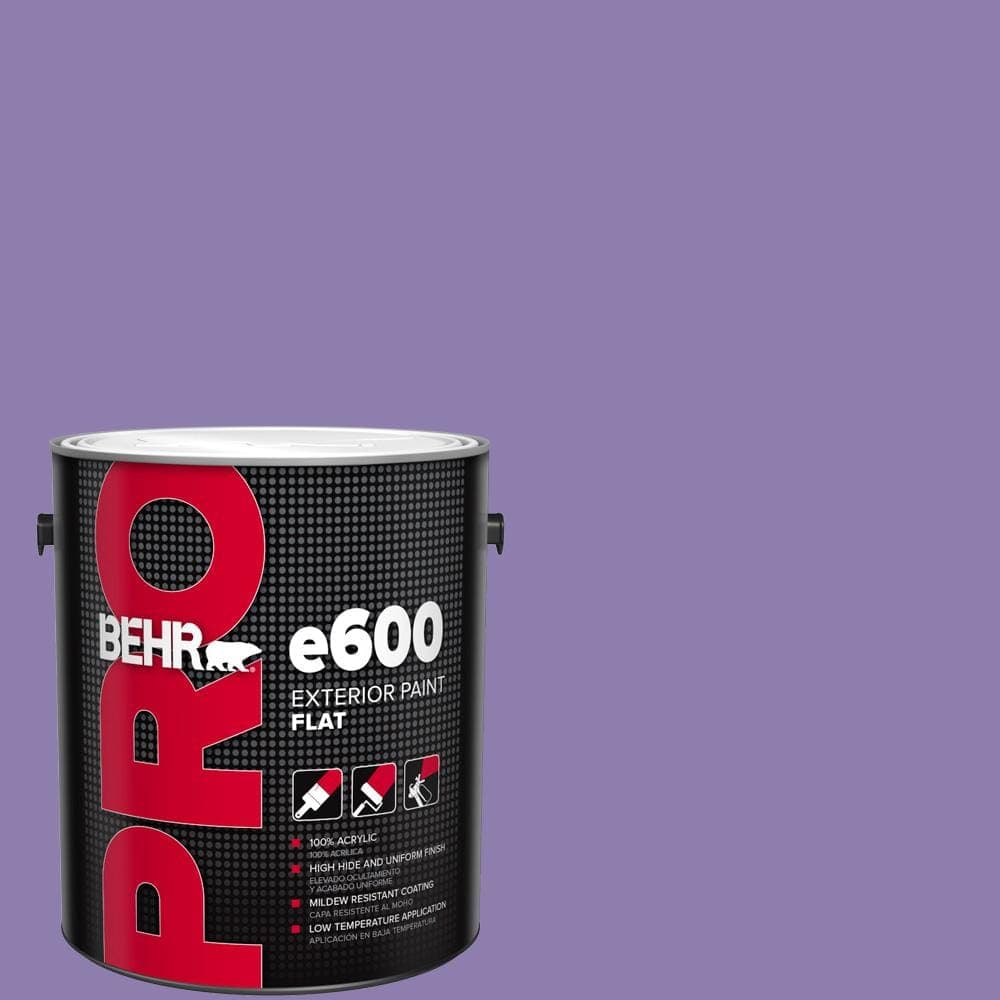 BEHR PRO 1 gal. #PPU16-04 Purple Agate Flat Exterior Paint