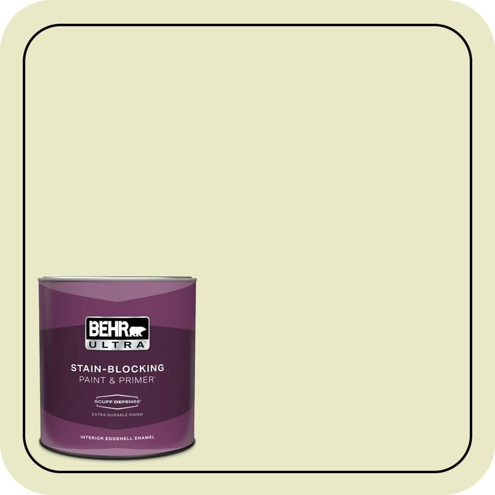 BEHR ULTRA 1 qt. #PPU9-16 Pale Celery Extra Durable Eggshell Enamel Interior Paint & Primer
