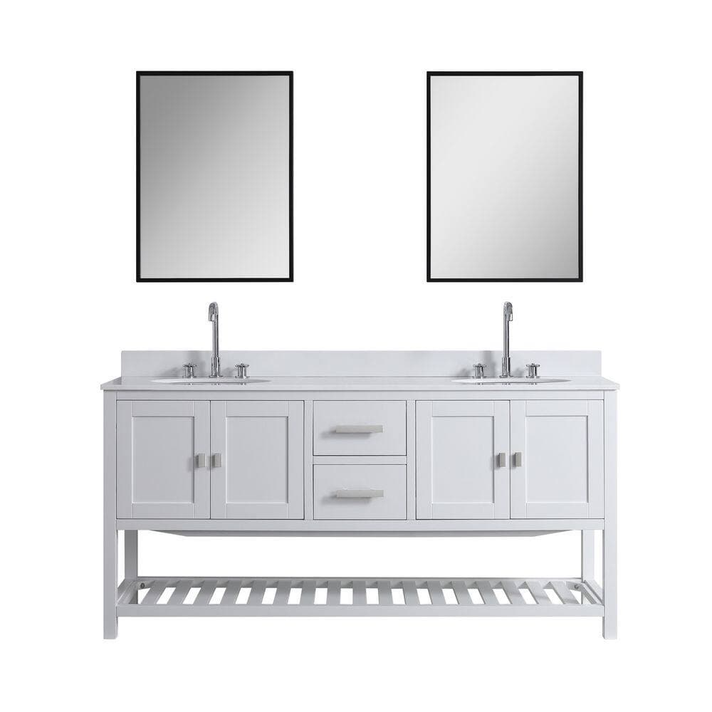 Design Element Monaco Bathroom Vanity Base Cabinet without Top (2)