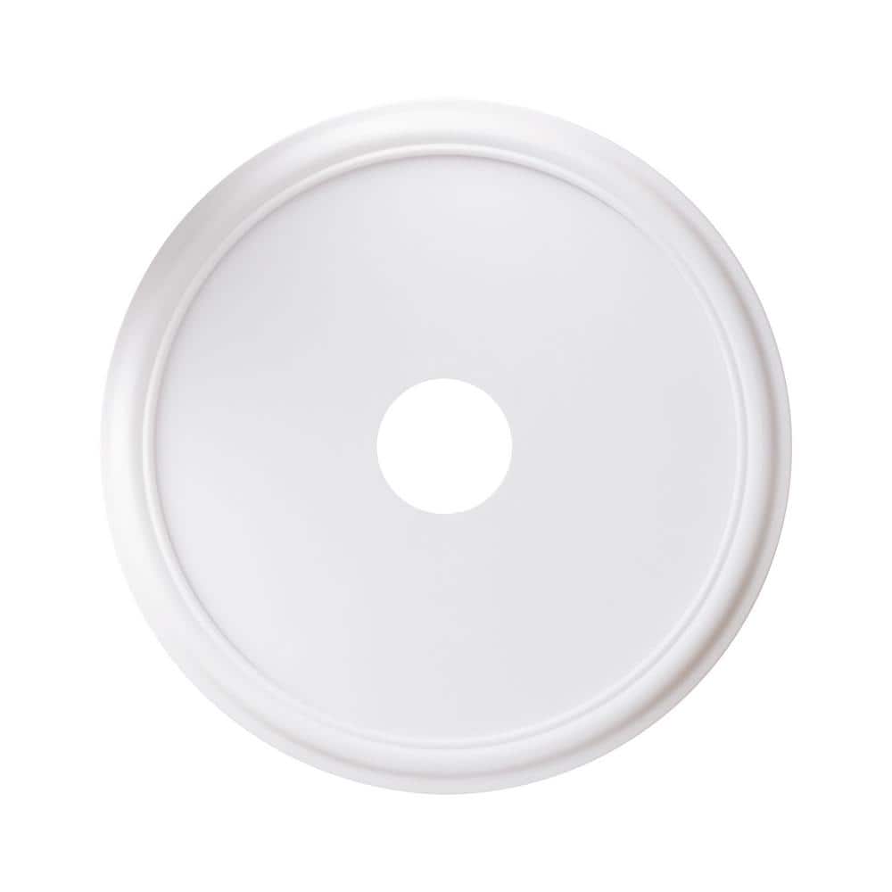 Hampton Bay 21 in. Smooth White Ceiling Medallion (2)