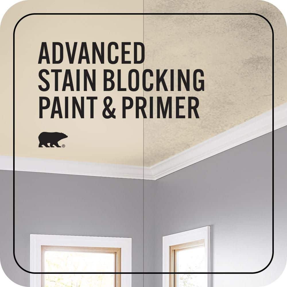 BEHR MARQUEE 1 gal. #PPU4-12 Natural Almond Ceiling Flat Interior Paint & Primer (3)