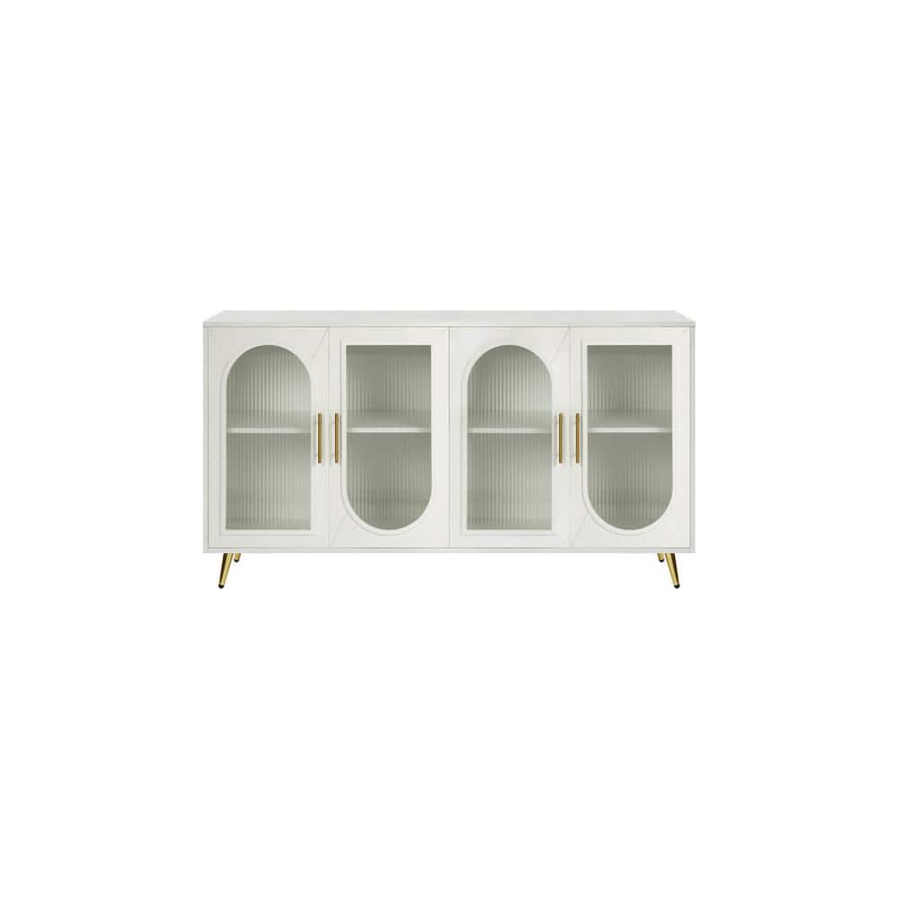 Unbranded 59.8 in. W 15.5 in. D 32.3 in. H Linen Cabinet with Adjustable Shelves (1)