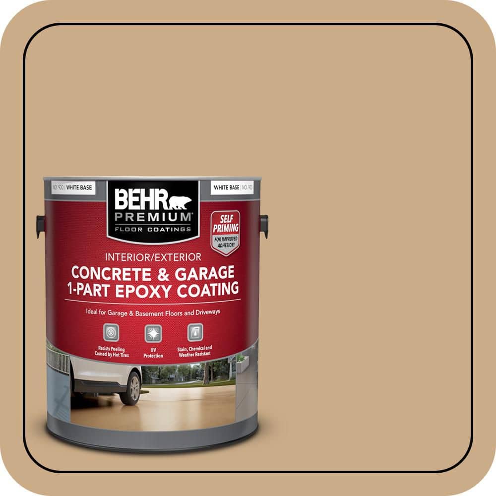 BEHR PREMIUM #N280-4 Self-Priming 1-Part Epoxy Satin Interior/Exterior Concrete and Garage Floor Paint (1)