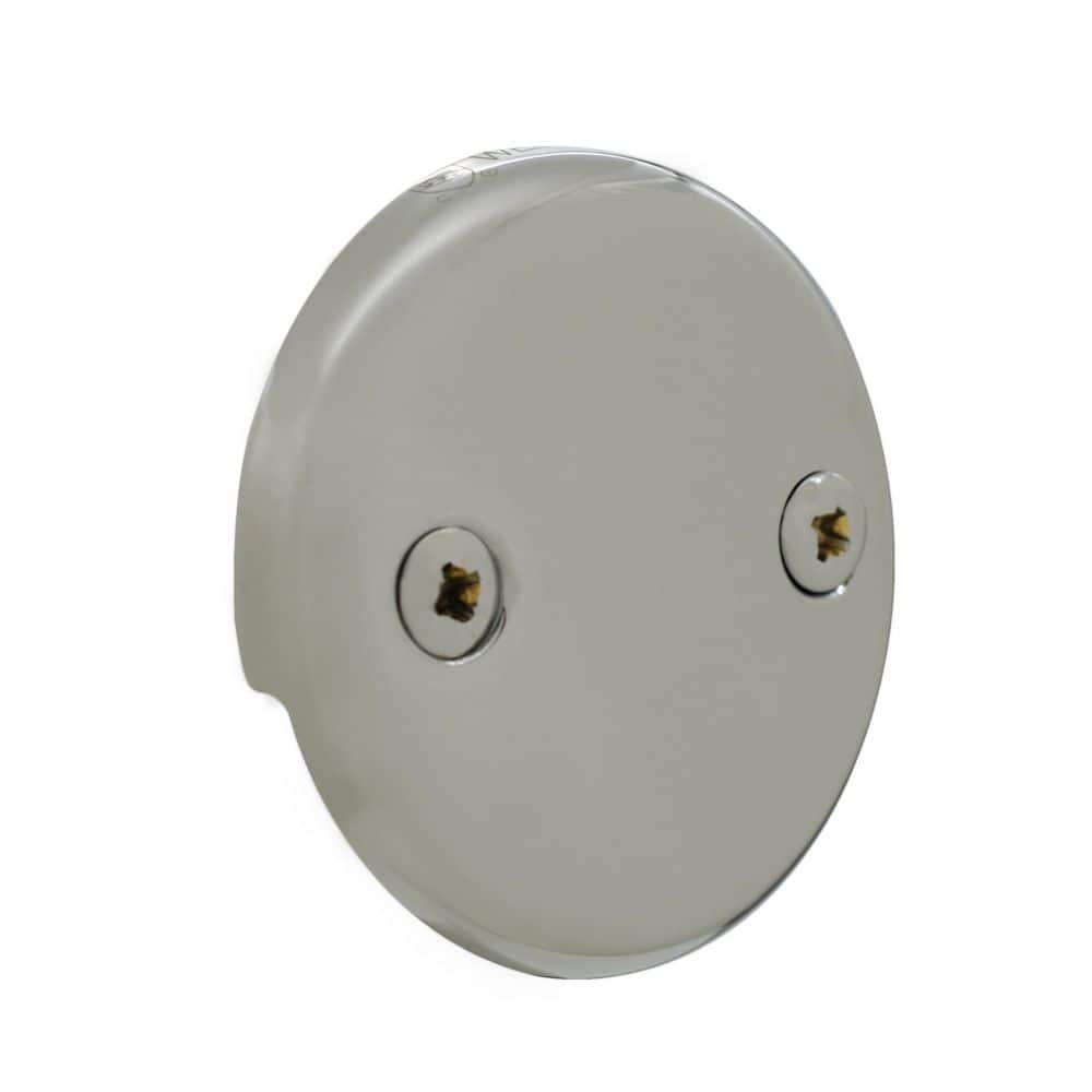 Westbrass Universal Fine or Coarse Thread Replacement Bathtub Tip-Toe Drain with 2-Hole Faceplate (2)