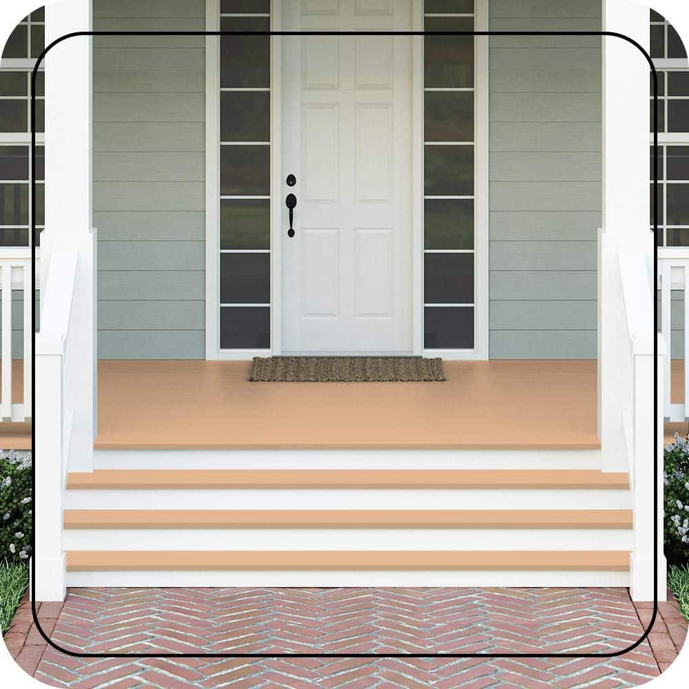 BEHR PREMIUM #280C-3 Textured Low-Lustre Enamel Interior/Exterior Porch and Patio Anti-Slip Floor Paint (2)