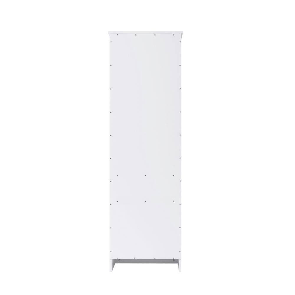 TIMELESS HOME 20 in. W x 18 in. D x 65 in. H White Freestanding Linen Cabinet (3)