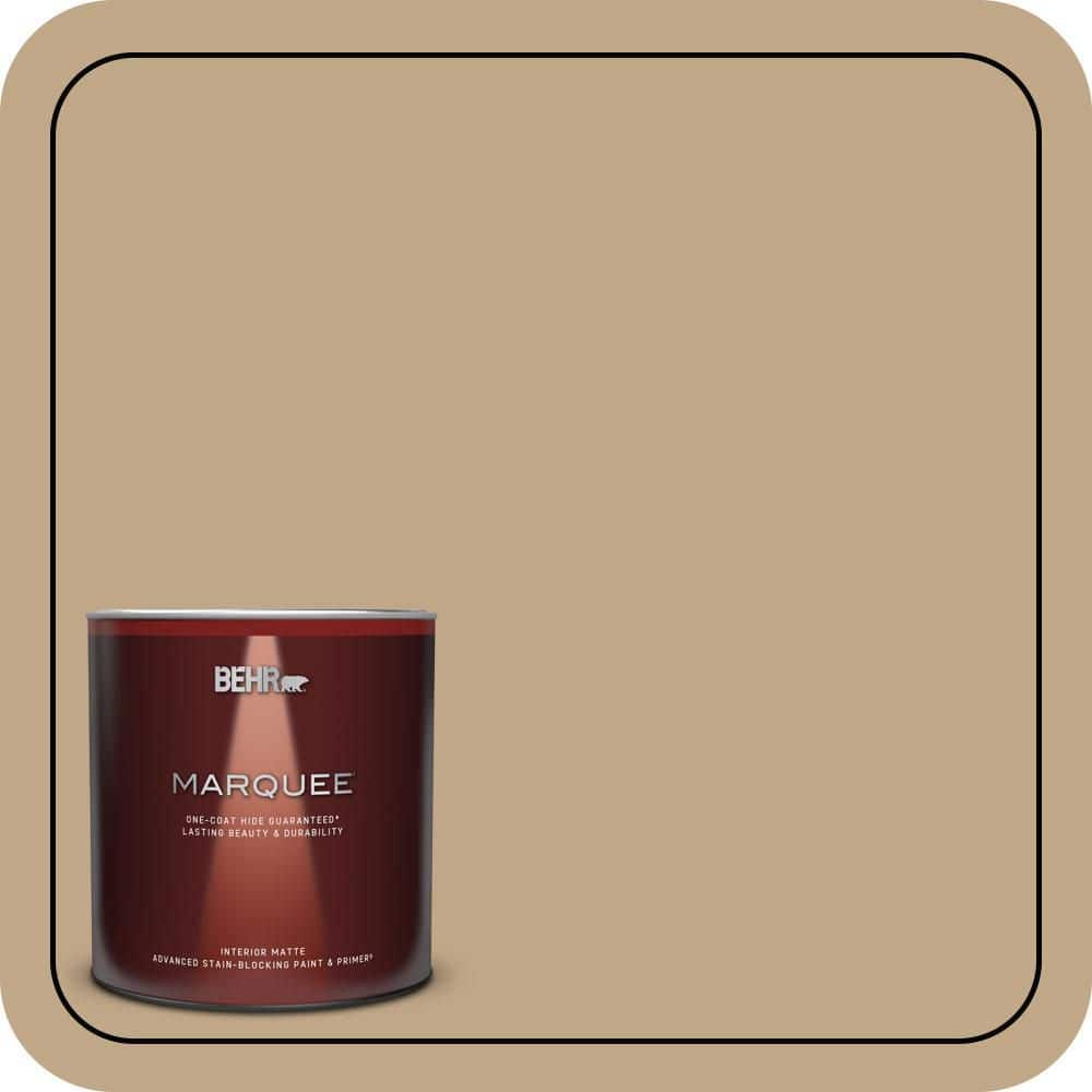 BEHR MARQUEE 1 qt. #T16-16 Symphony Gold Matte Interior Paint & Primer